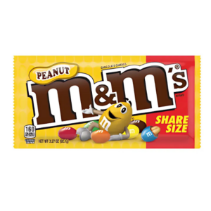 m&m's peanut sharing size