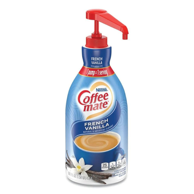 coffee mate french vanilla pump creamer