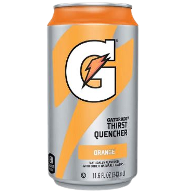 Gatorade orange can